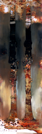 'clarinets'
30 x 9.5
oil on paper on aluminum